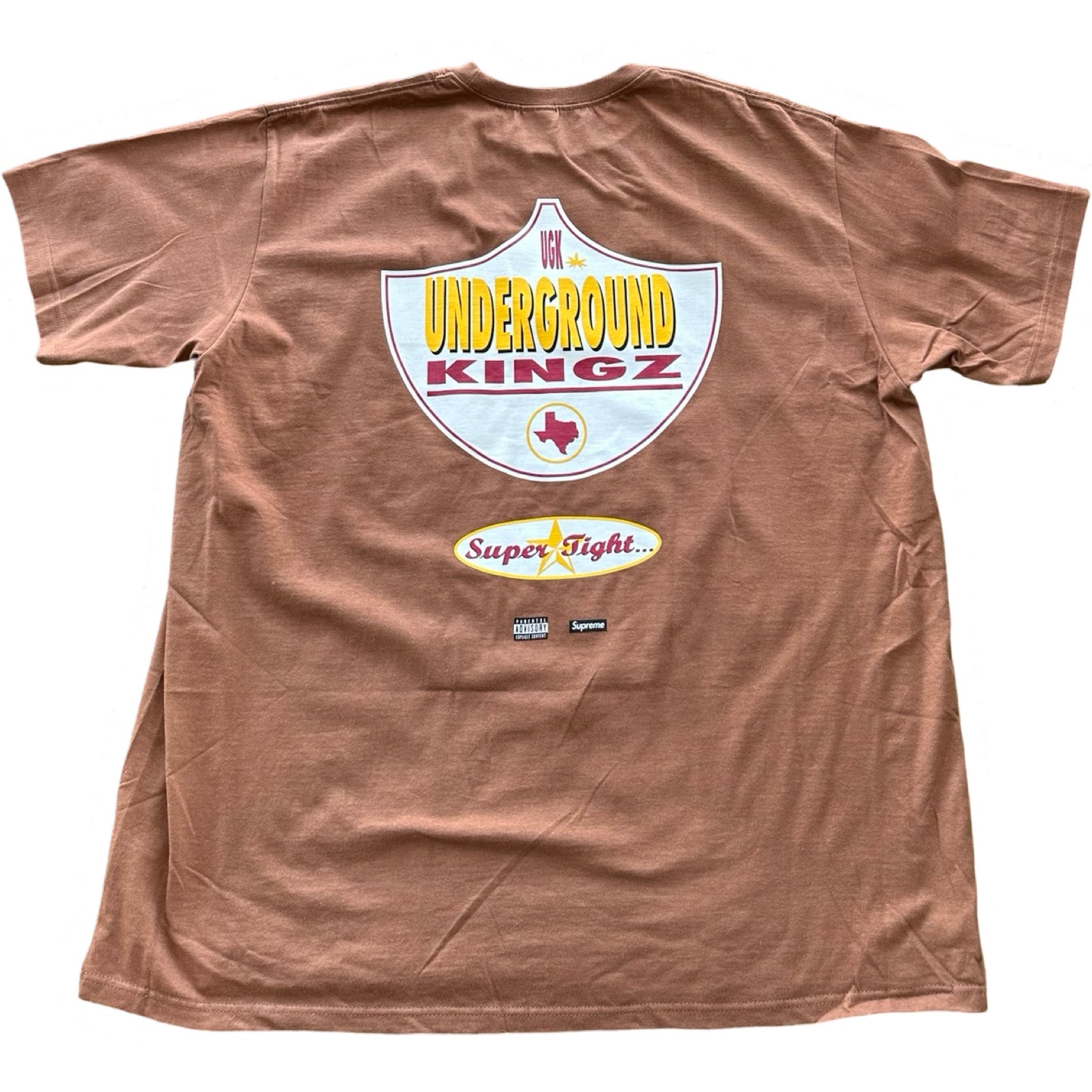 Supreme UGK Super Tight Tee Brown