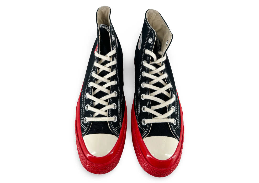 Converse Chuck Taylor All Star 70 Hi Comme des Garcons PLAY Black Red Midsole