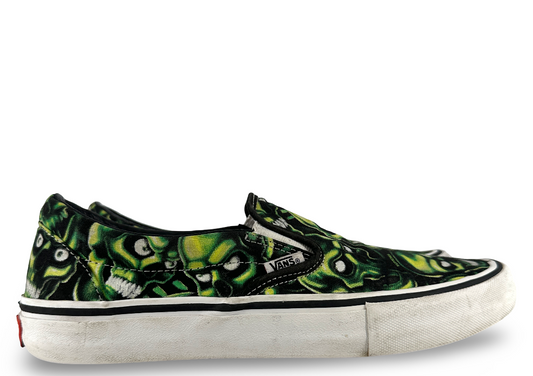 Vans Slip-On Supreme Skull Pile (Green)