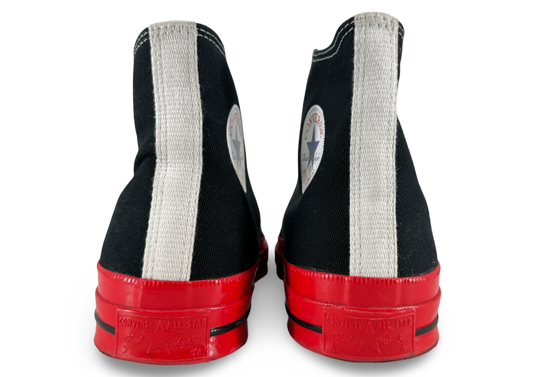Converse Chuck Taylor All Star 70 Hi Comme des Garcons PLAY Black Red Midsole