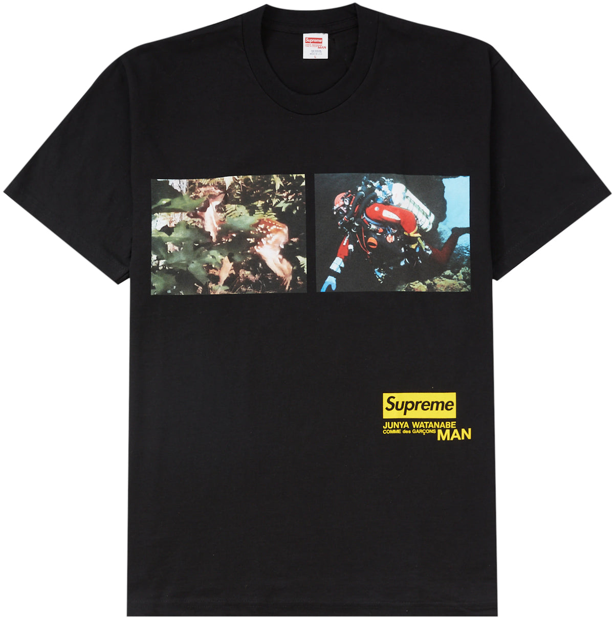 Supreme JUNYA WATANABE CDG MAN Nature Tee Black