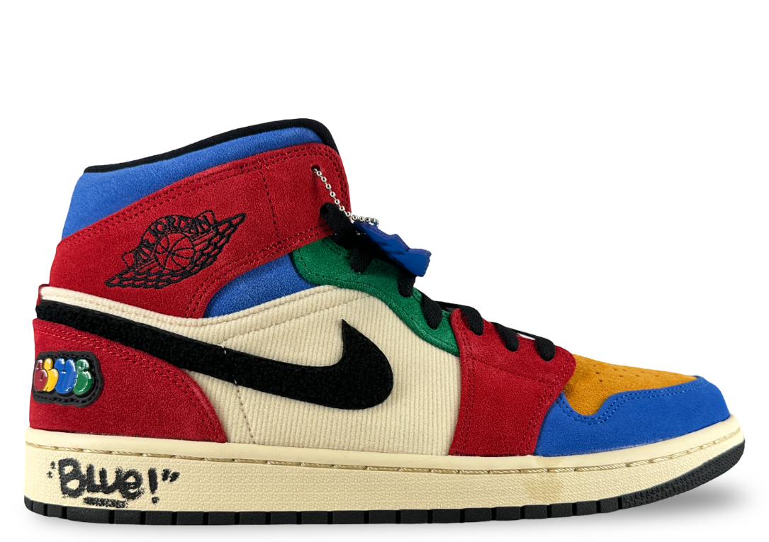 Jordan 1 Mid SE Fearless Blue the Great (SIGNED BOX/SHOES)
