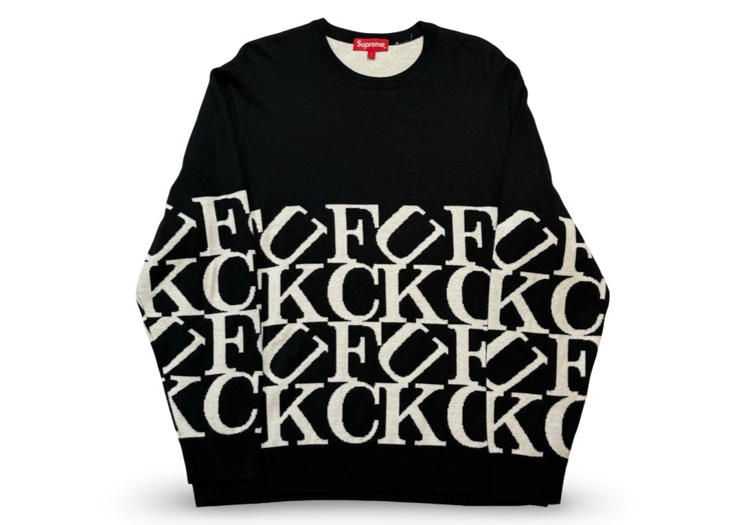 Supreme Fuck Sweater Black