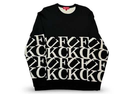 Supreme Fuck Sweater Black