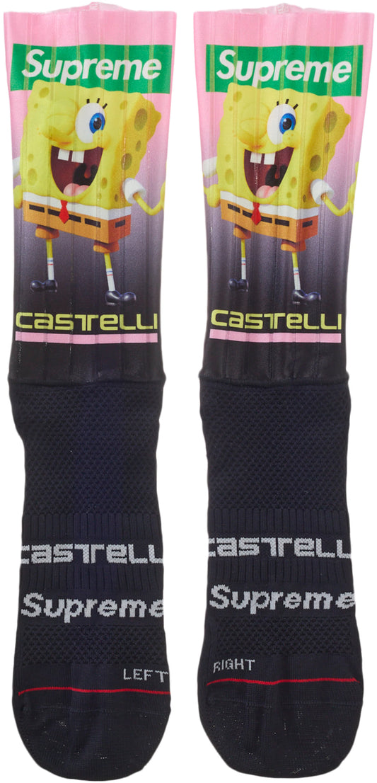 Supreme SpongeBob SquarePants Castelli Cycling Sock (1 Pack) Black