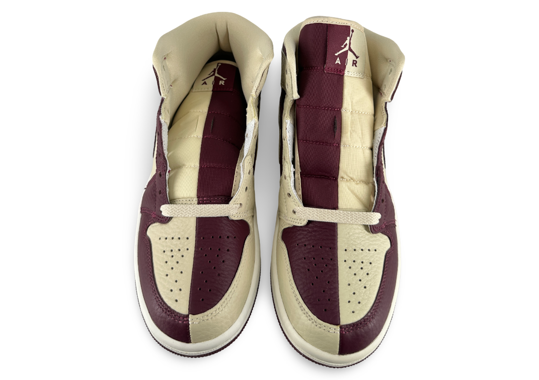 Jordan 1 Mid SE Split Beach Cherrywood Red (Women's)