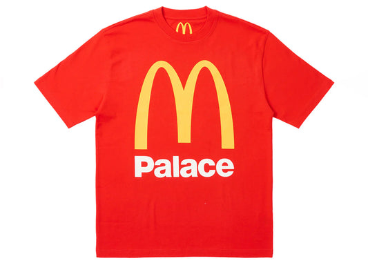 Palace x McDonald's Logo T-shirt Red
