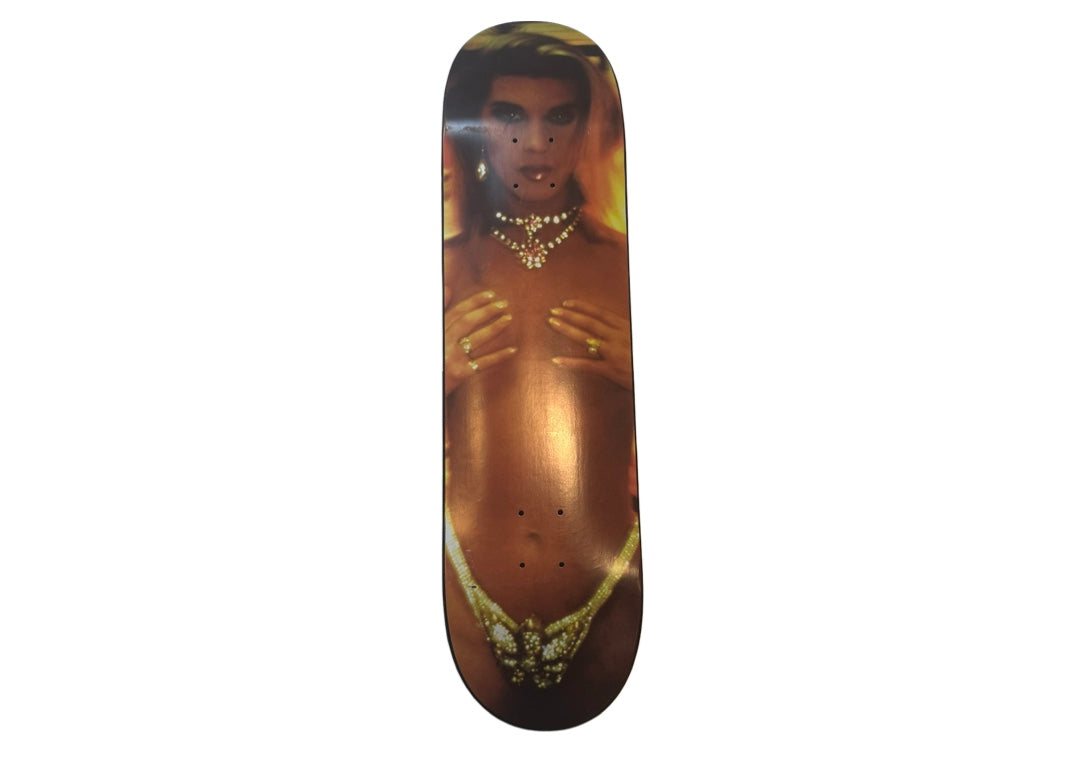 Supreme Nan Goldin Kim In Rhinestones Skateboard Deck Multi