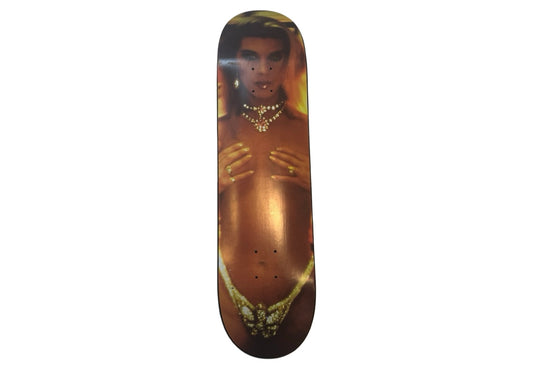 Supreme Nan Goldin Kim In Rhinestones Skateboard Deck Multi