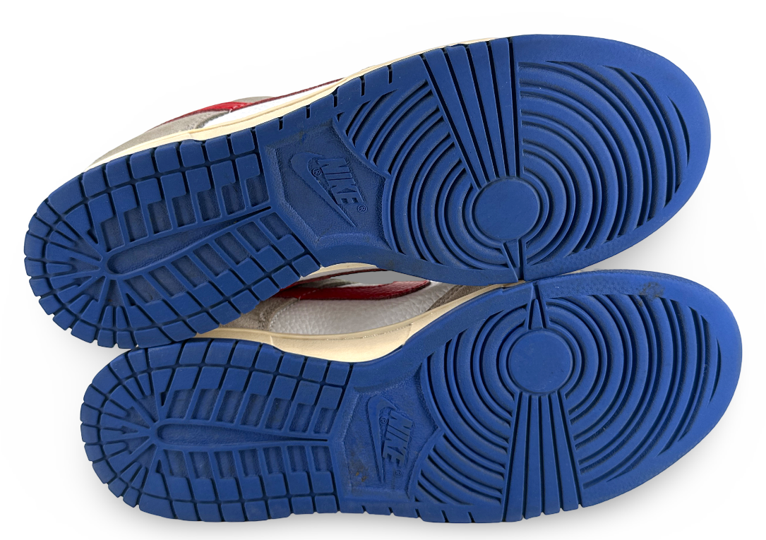 Nike Dunk Low Light Iron Ore Red Blue