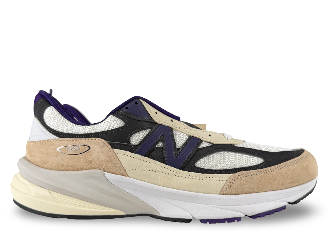 New Balance 990v6 MiUSA Teddy Santis White Black Plum