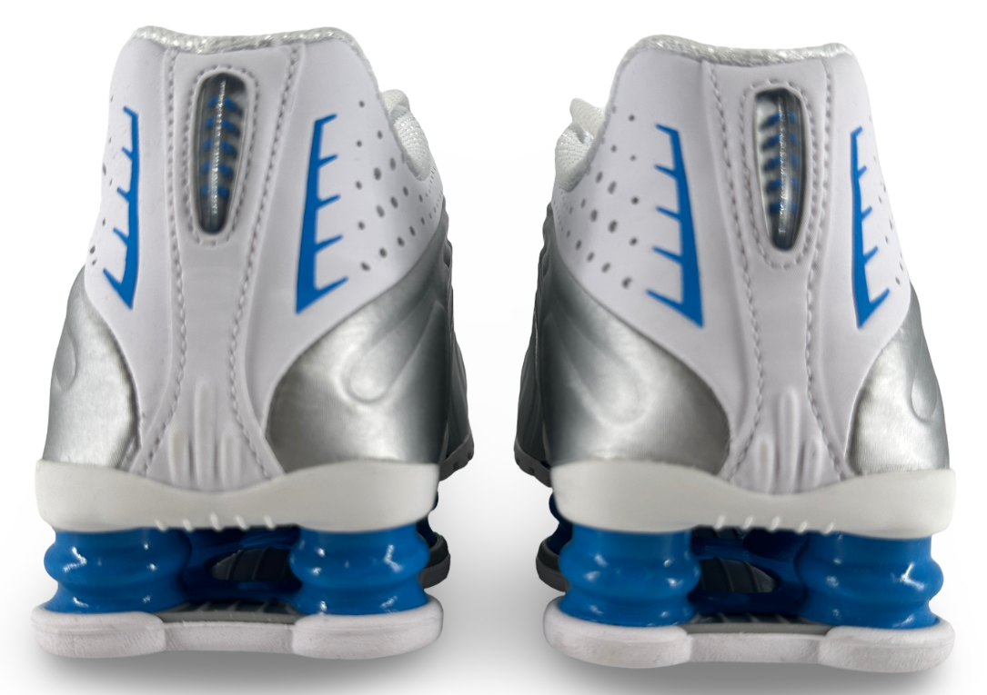 Nike Shox R4 White Blue Hero Silver (Women's)