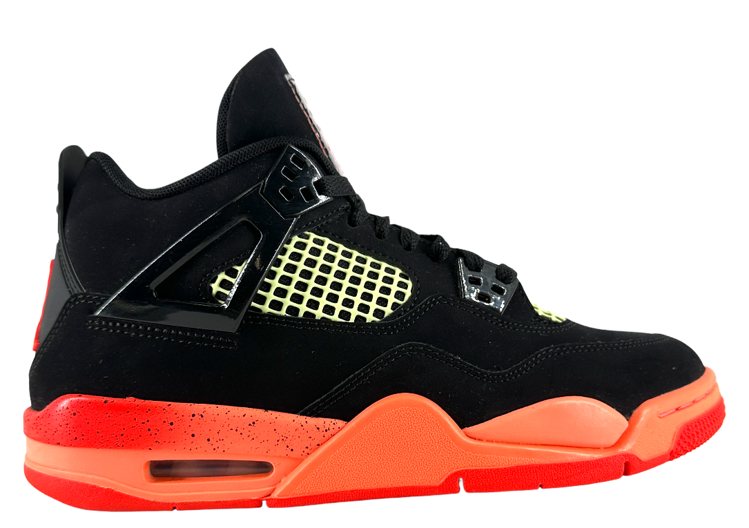 Jordan 4 Retro Black Infrared Barely Volt (GS)