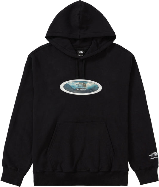 Supreme The North Face Lenticular Mountains Hooded Sweatshirt Black