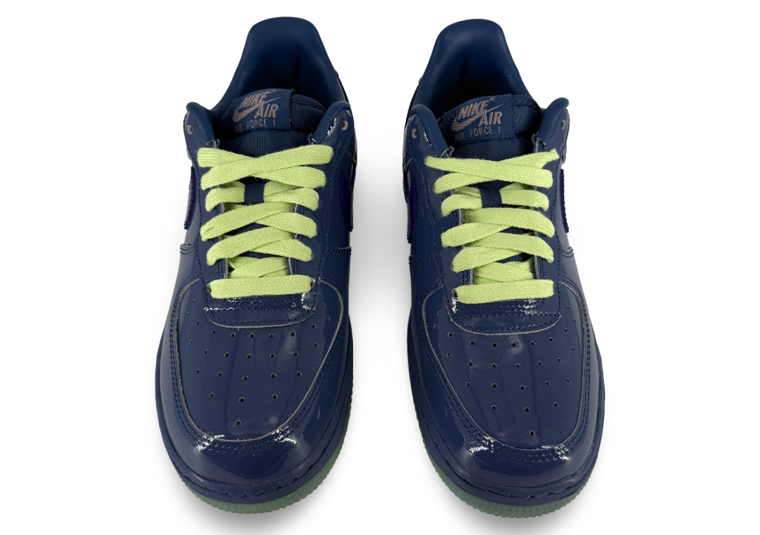 Nike Air Force 1 Low Patent Leather Mystic Navy Grape Ice