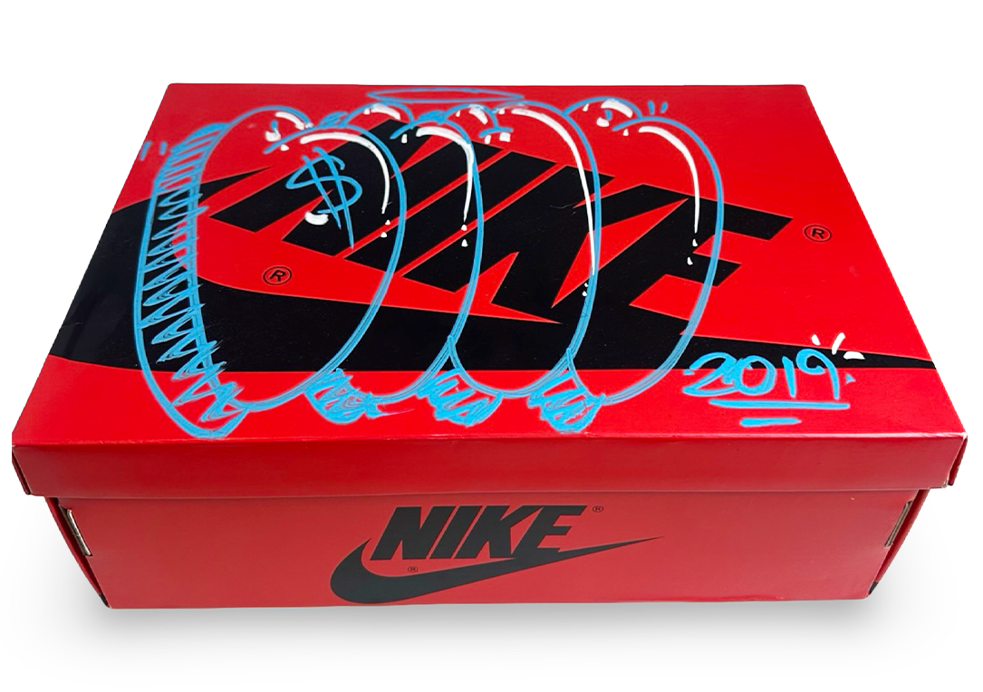 Jordan 1 Mid SE Fearless Blue the Great (SIGNED BOX/SHOES)
