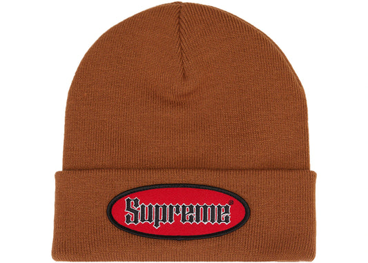 Supreme Oval Patch Beanie (SS22) Rust
