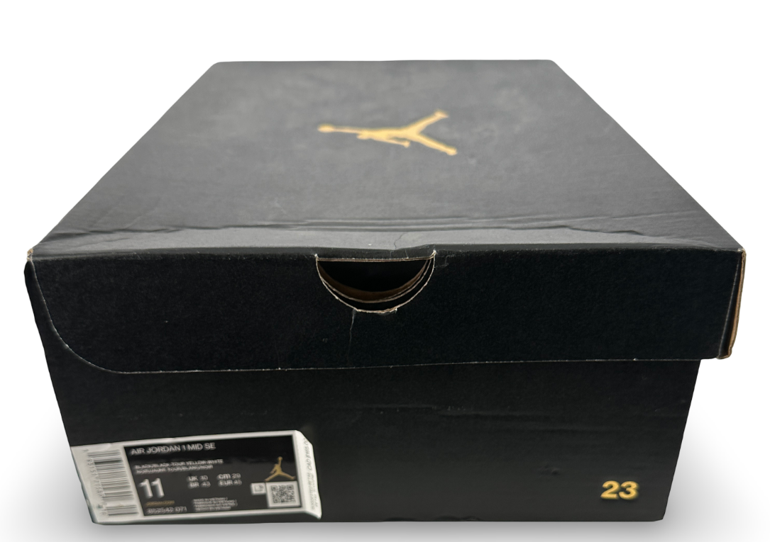 Jordan 1 Mid Yellow Toe Black