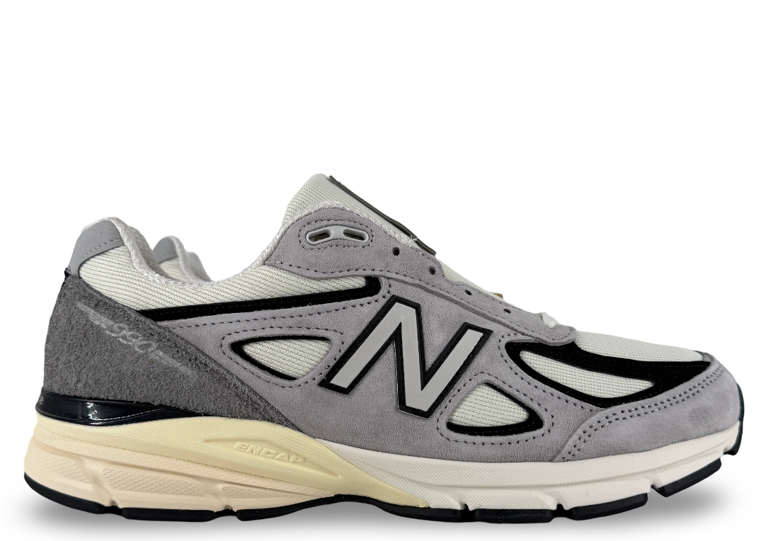 New Balance 990v4 MiUSA Teddy Santis Grey Black Cream