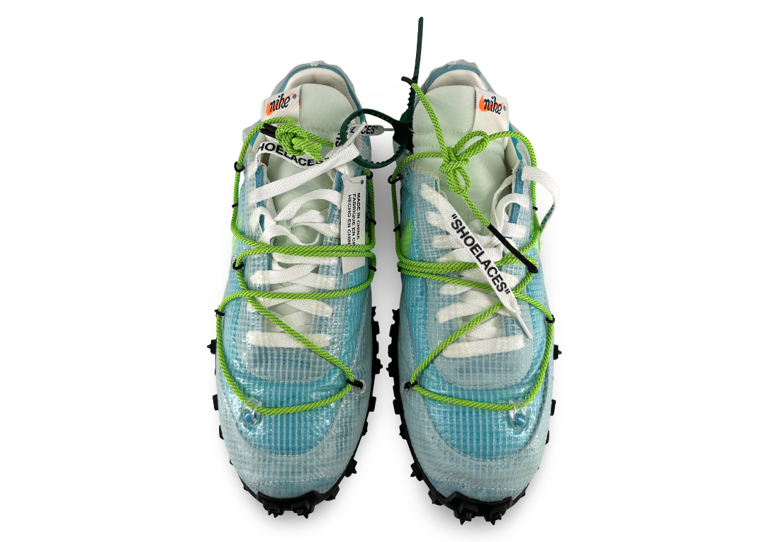 Nike Waffle Racer Off-White Vivid Sky (Women's)