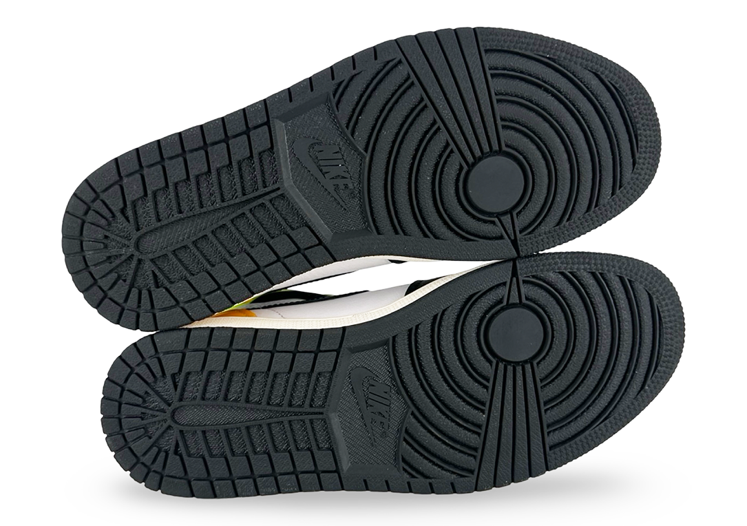 Jordan 1 Retro High White Black Volt University Gold