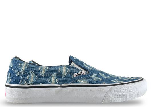 Vans Slip-On Supreme Hole Punch Denim Blue