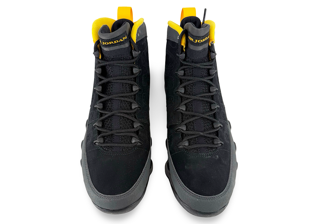 Jordan 9 Retro Dark Charcoal University Gold