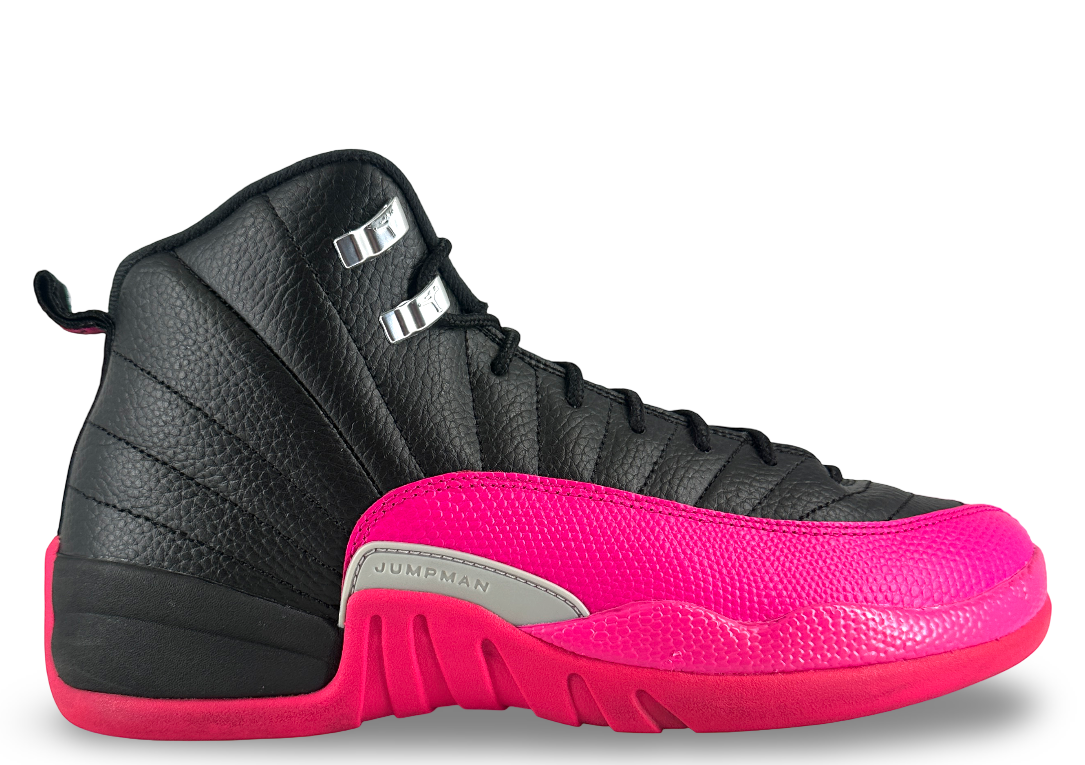 Jordan 12 Retro Black Deadly Pink (GS)