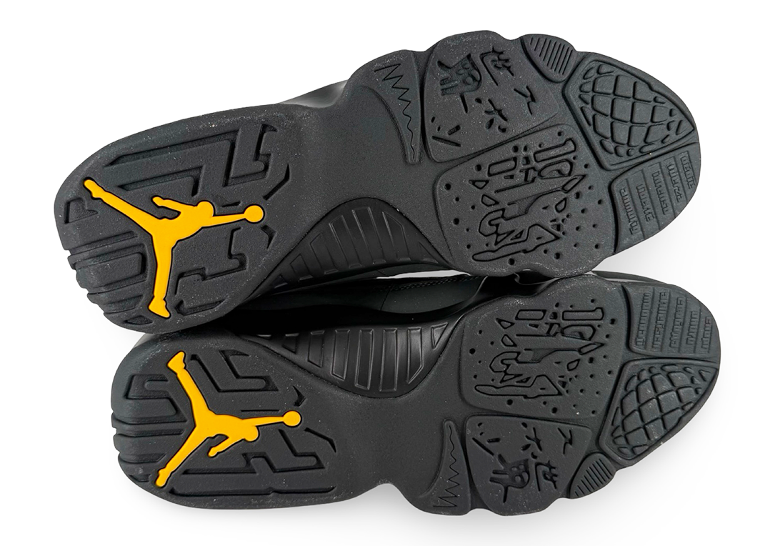 Jordan 9 Retro Dark Charcoal University Gold