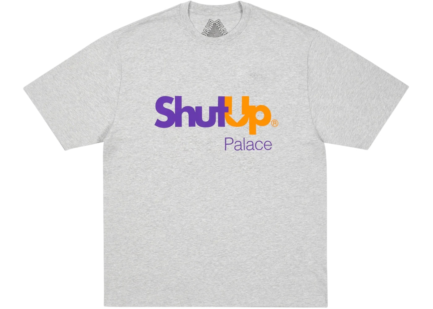 Palace Shut Up T-Shirt Grey Marl
