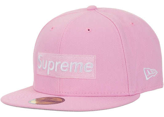Supreme Rings Box Logo New Era 59Fifty Fitted Hat Pink
