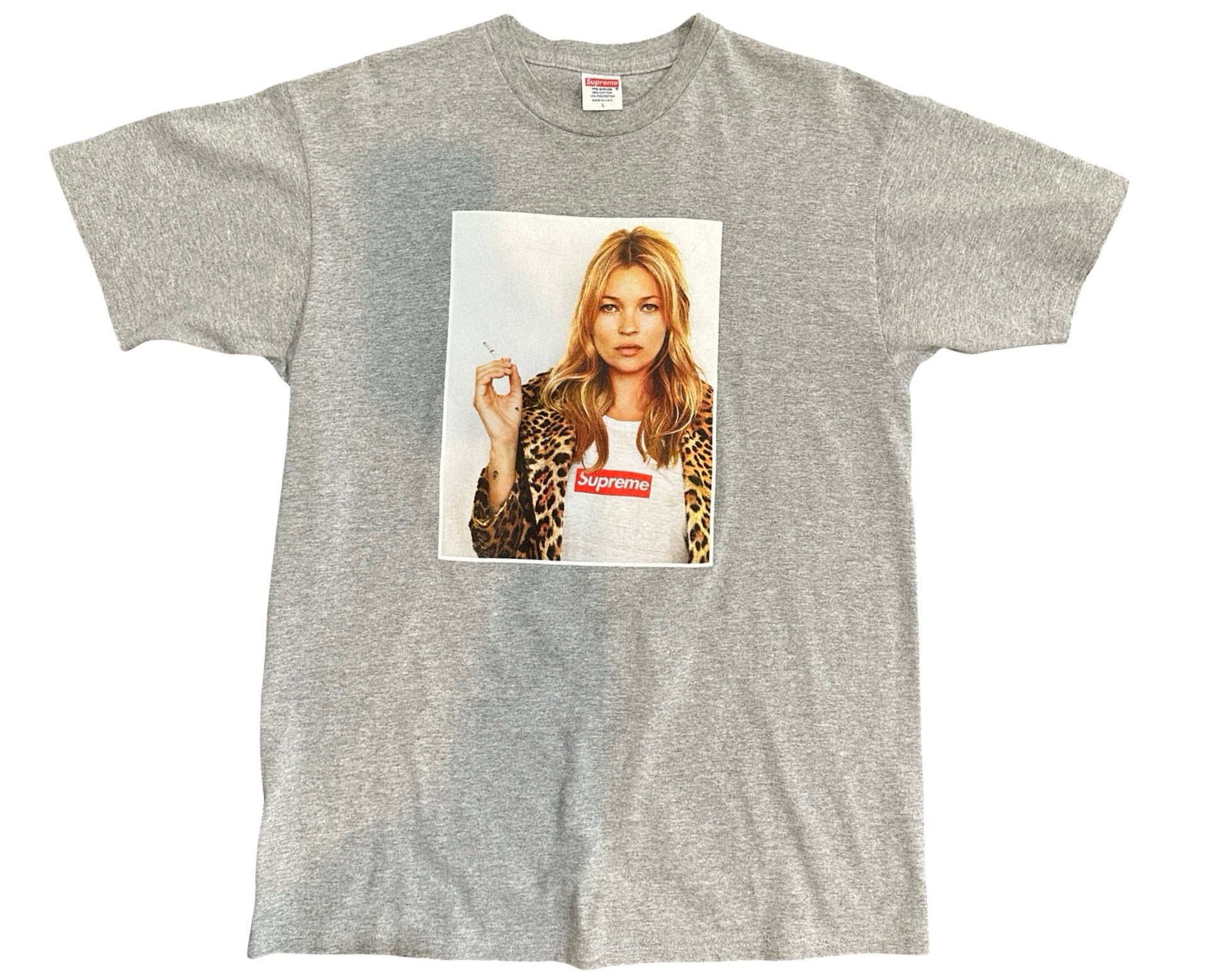 Supreme Kate Moss Photo T-Shirt Grey