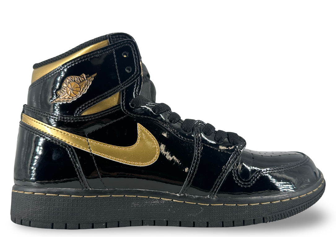 Jordan 1 Retro High Black Metallic Gold (2020) (GS)