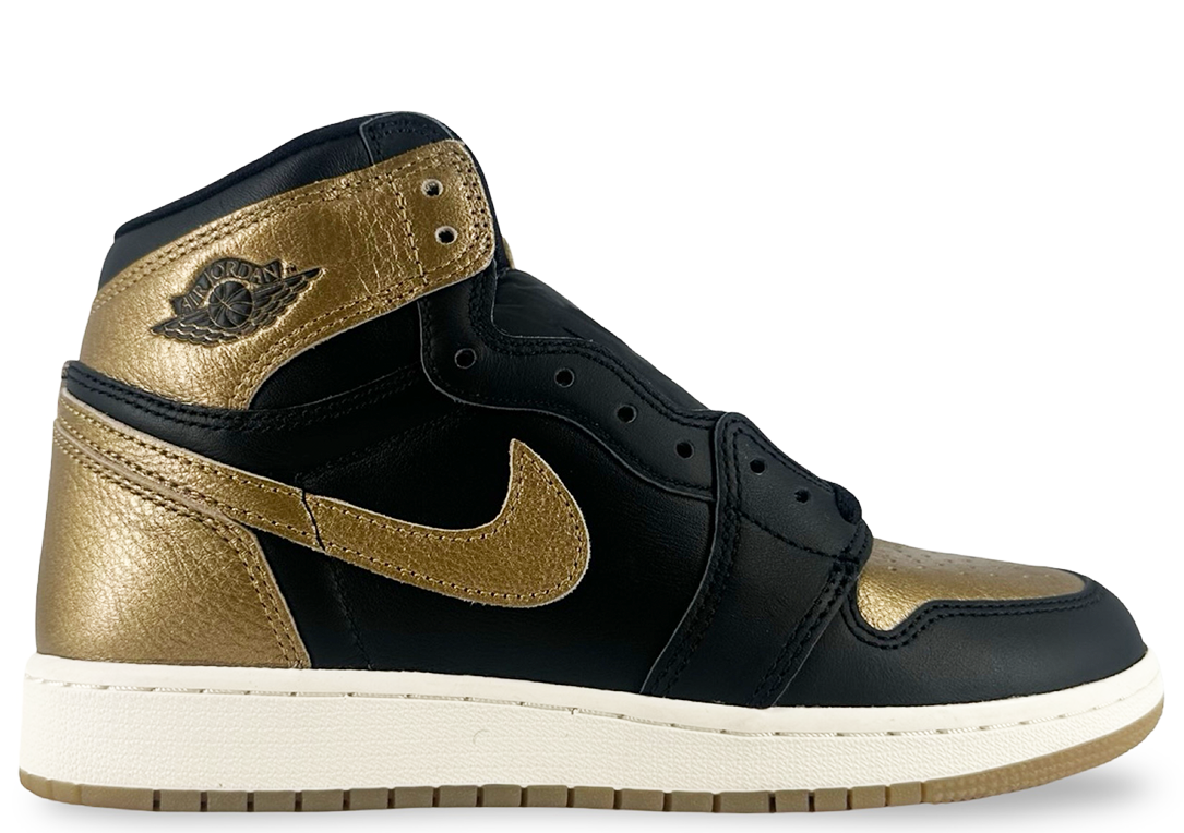 Jordan 1 Retro High OG Black Metallic Gold (GS)