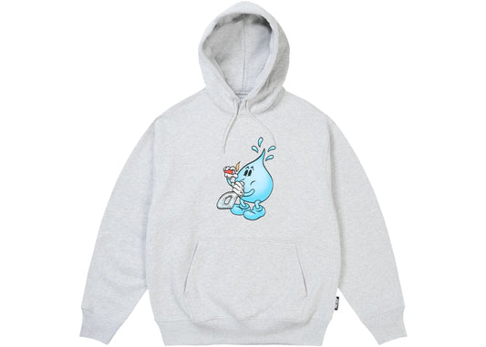 Palace x World Industries Hoodie Grey Marl