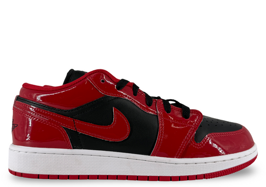 Jordan 1 Low SE Patent Bred Toe (GS)