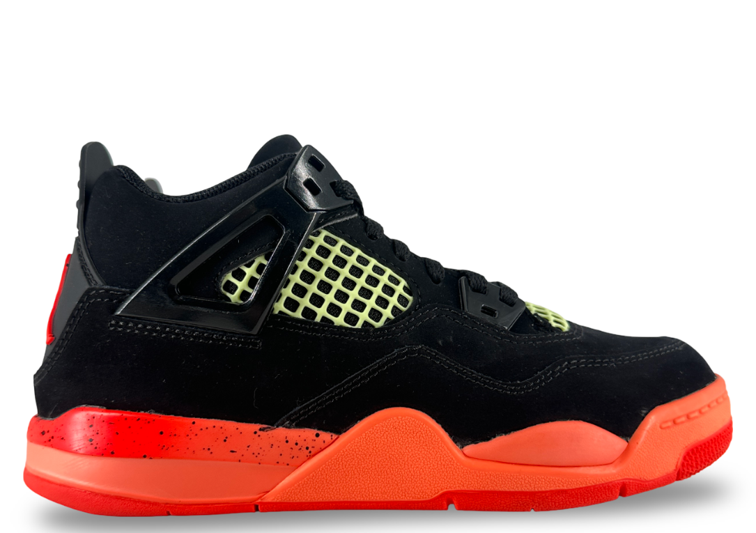 Jordan 4 Retro Black Infrared Barely Volt (PS)
