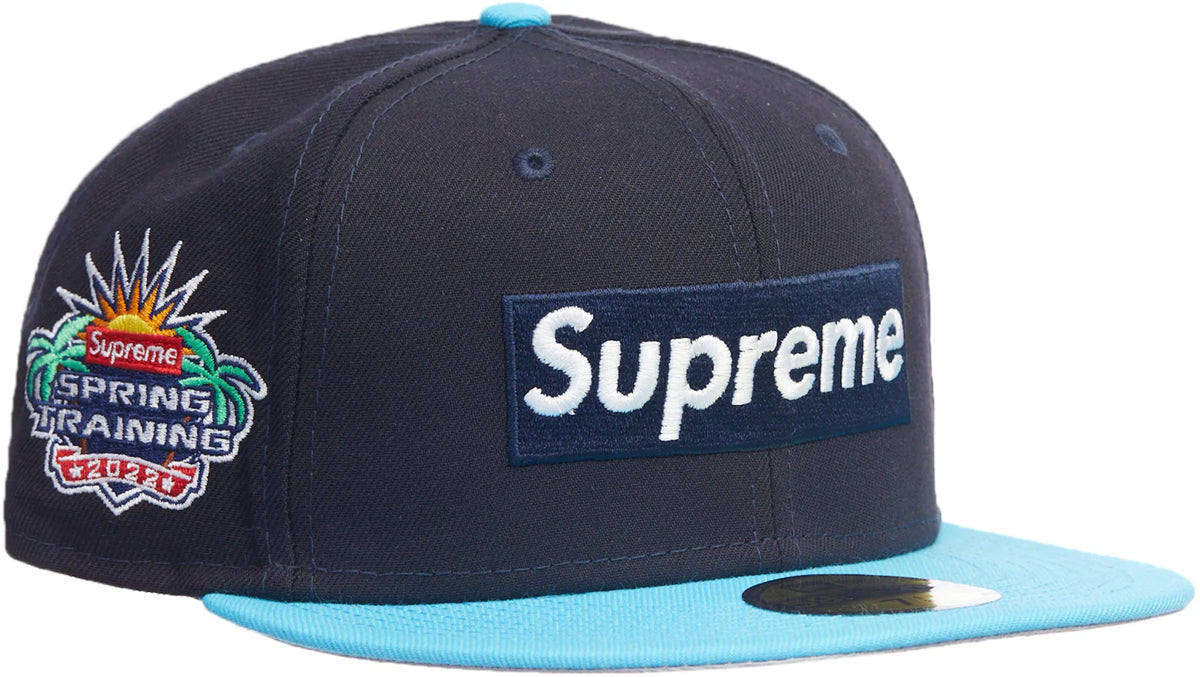Supreme 2-Tone Box Logo New Era Blue