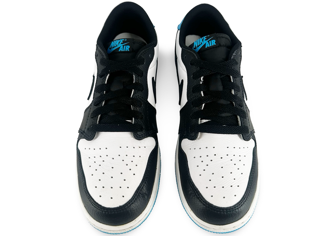 Jordan 1 Retro Low OG Black Dark Powder Blue (GS)