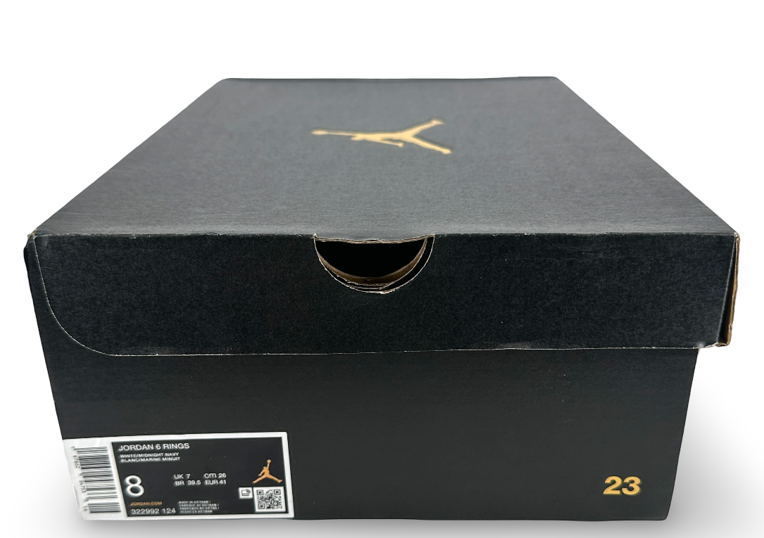 Jordan 6 Rings White Midnight Navy