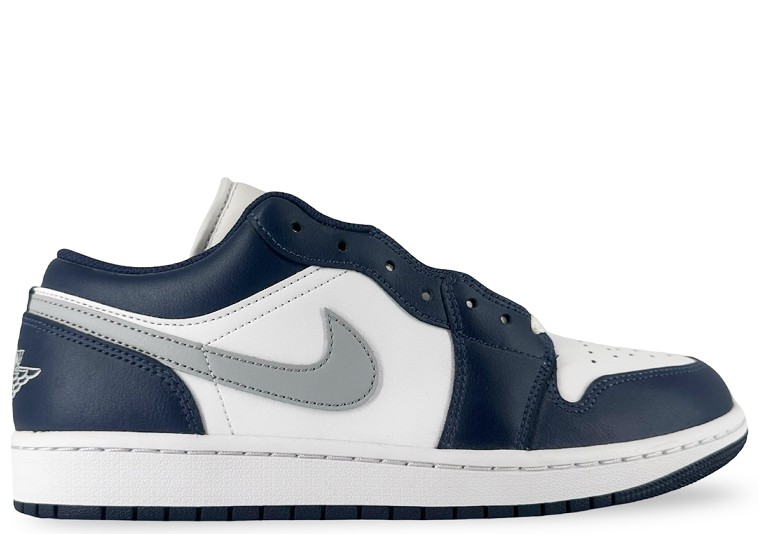 Jordan 1 Low Wolf Grey Midnight Navy