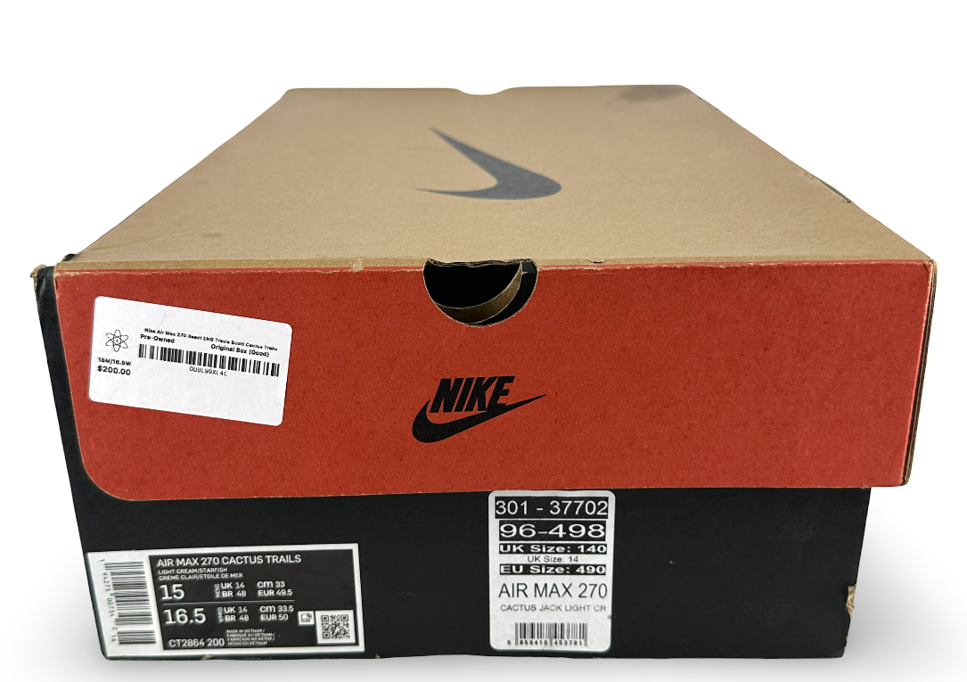 Nike Air Max 270 React ENG Travis Scott Cactus Trails