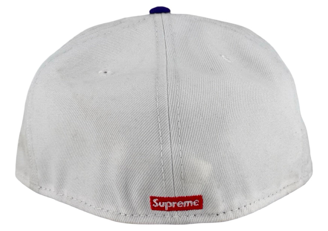 Supreme New Era Reaper S Logo 59Fifty Fitted Hat White