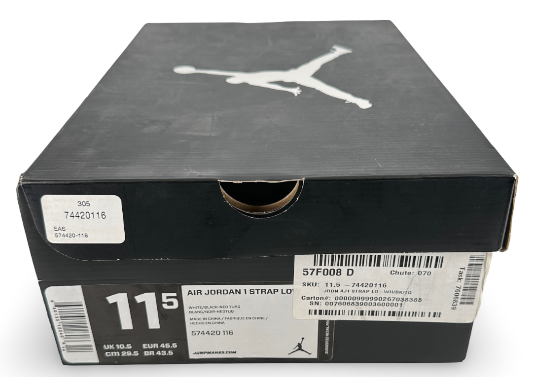 Jordan 1 Strap Low 'Neo Turquoise'