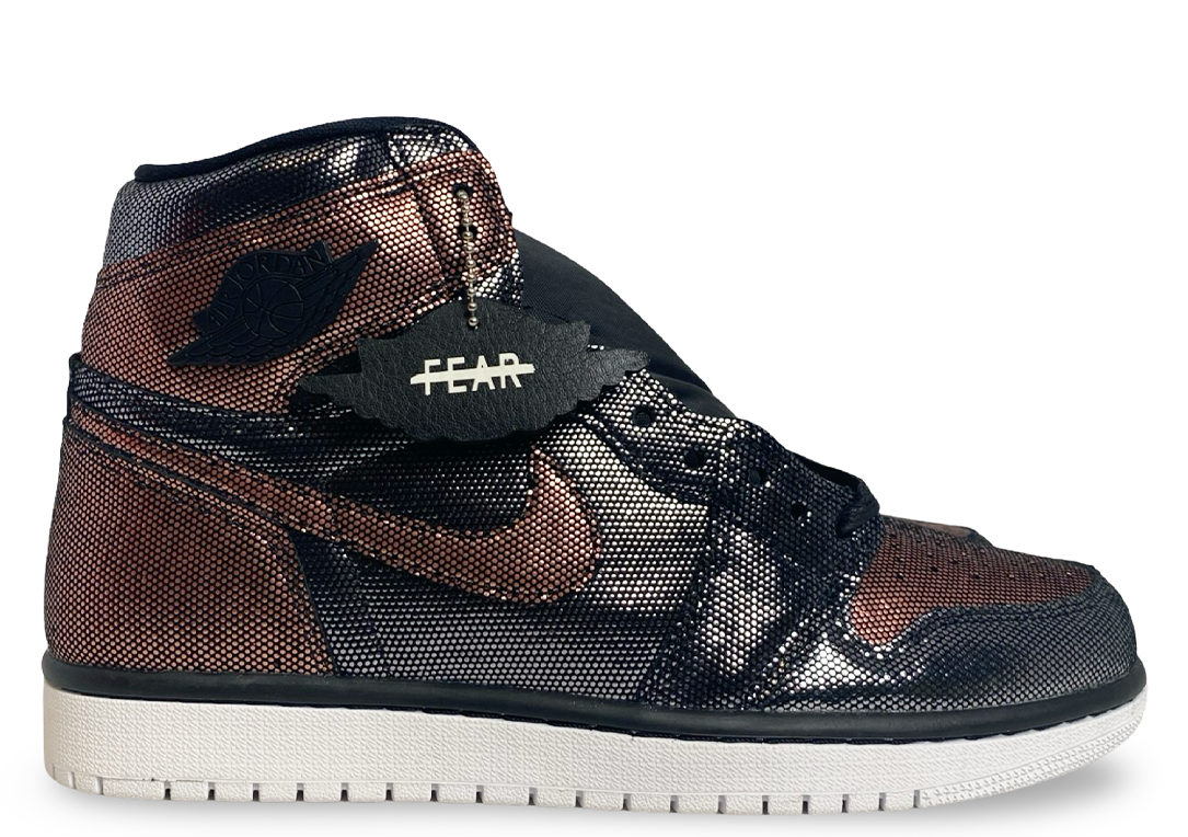 Jordan 1 Retro High Fearless Metallic Rose Gold (Womens)