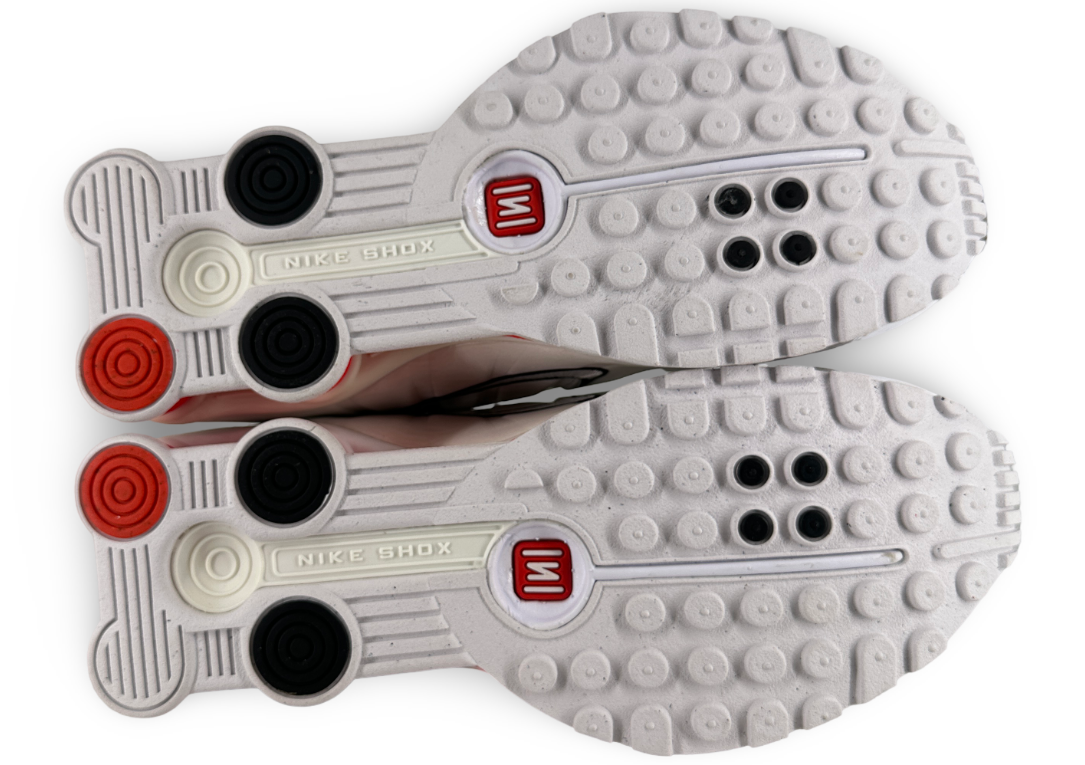 Nike Shox R4 White Phantom Picante Red (Women's)