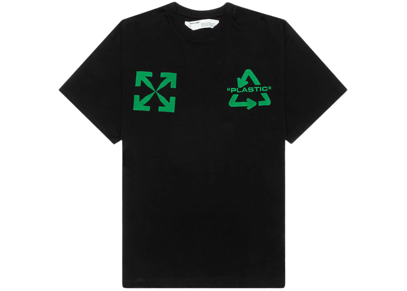 OFF-WHITE Oversized Fit Universal Key T-Shirt Black/Green