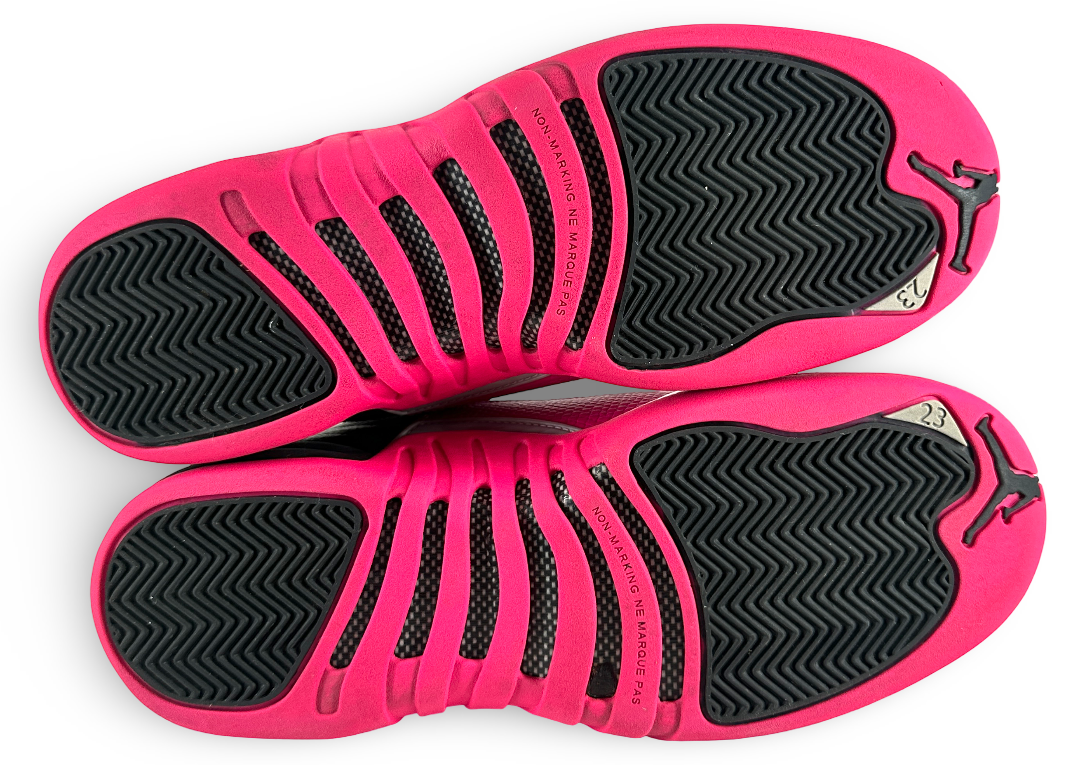 Jordan 12 Retro Black Deadly Pink (GS)