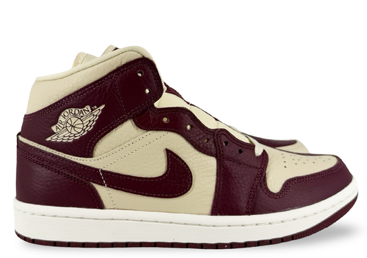 Jordan 1 Mid SE Split Beach Cherrywood Red (Womens)