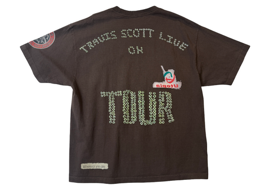 Cactus Jack by Travis Scott Utopia Tour VIP Exclusive Tee Brown